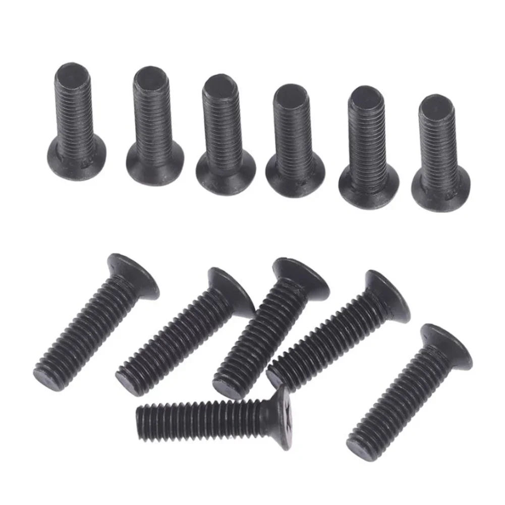 

6Pcs Fixing Screw M5-20mm M6 22mm Left Hand Thread Flat-Countersunk Screw For 1/2 UNF 3/8 UNF Drill-Chuck Shank-Adapter Tool