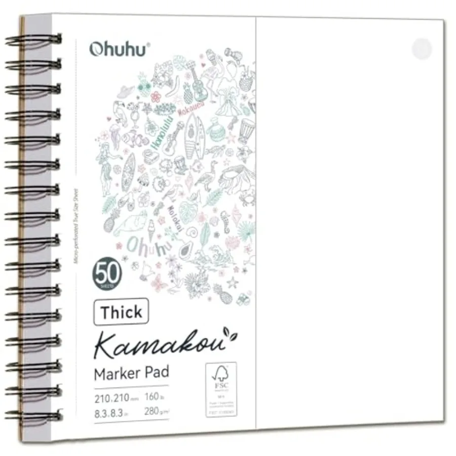 

Markers +Bleedproof Marker Pad 8.3"x8.3"