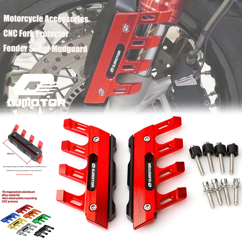 

Motorcycle Accessories CNC Fork Protector Fender Slider Mudguard For QJMOTO QJ SRT 800 800X 800SX SVT 650 X SRT700 SRT 800 700