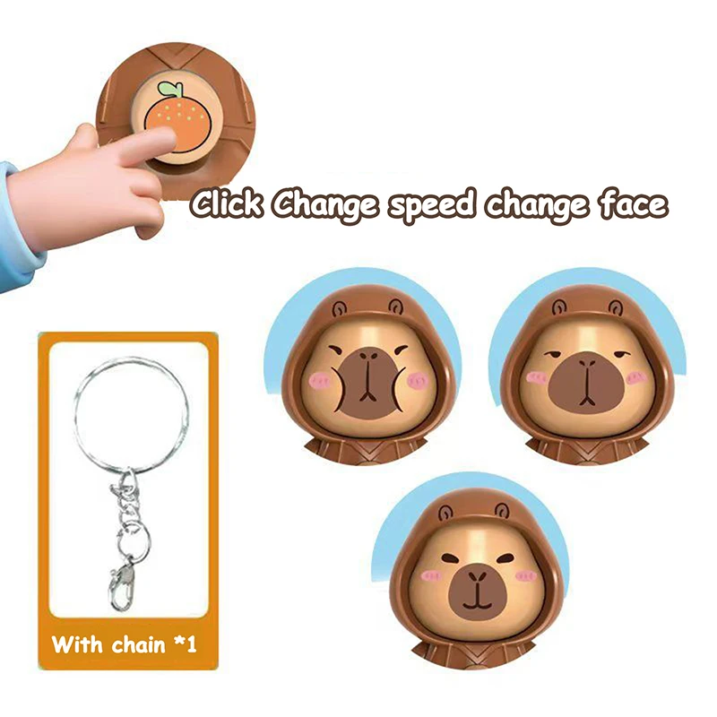 Creative Kapibala Face Changing Doll Stress Reducing Toy Keychain With A Face Changing Face In One Second Gift For Girlfriend