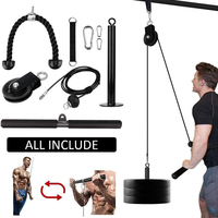 DIY Lift Pulley System Cable System Machine Home Fitness Equipment for Training Biceps Triceps Shoulders and Back