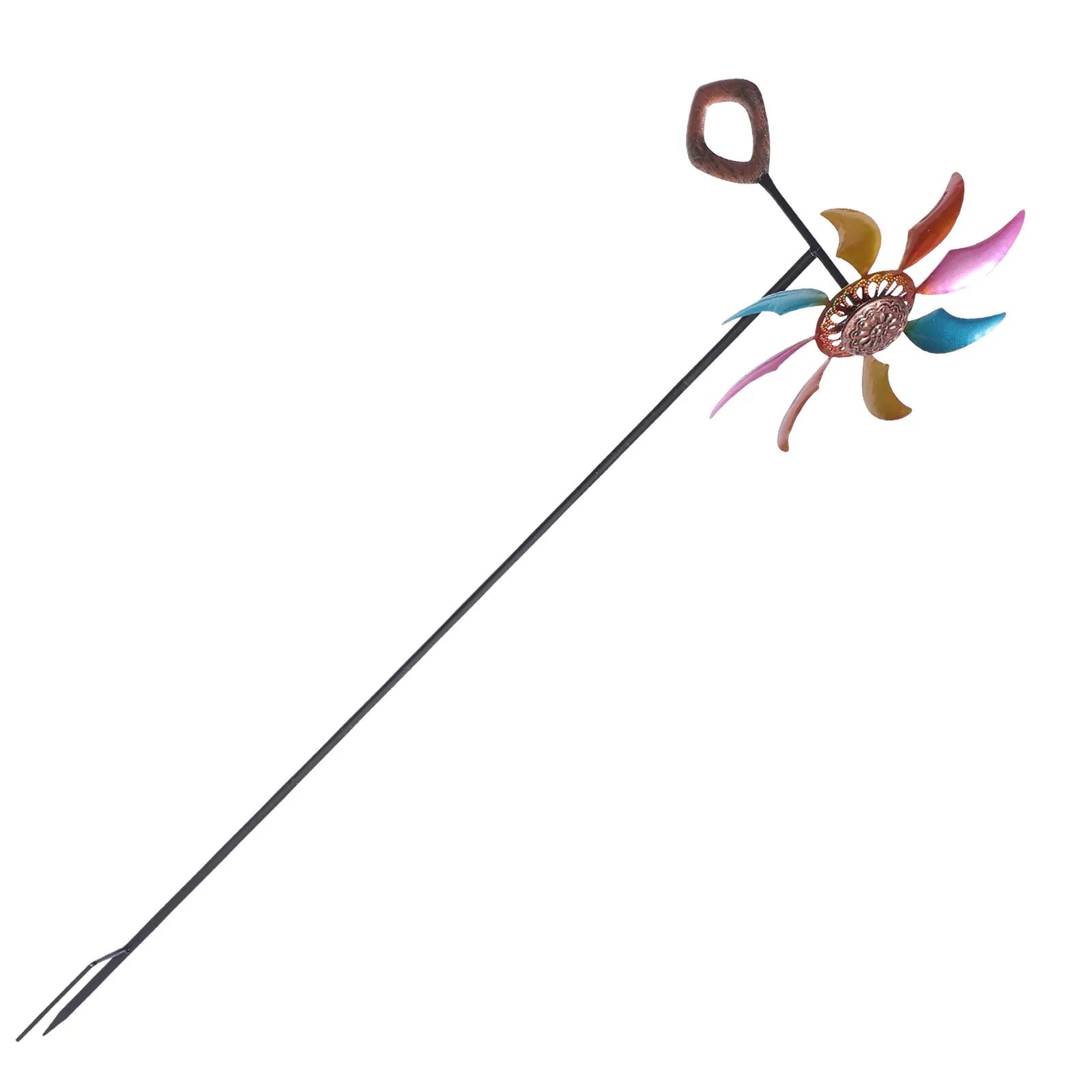 

Decorative Windmill Garden Pinwheel Metal Rotating Stake for Yard Lawn Outdoor Scene Colorful Landscape Spinners