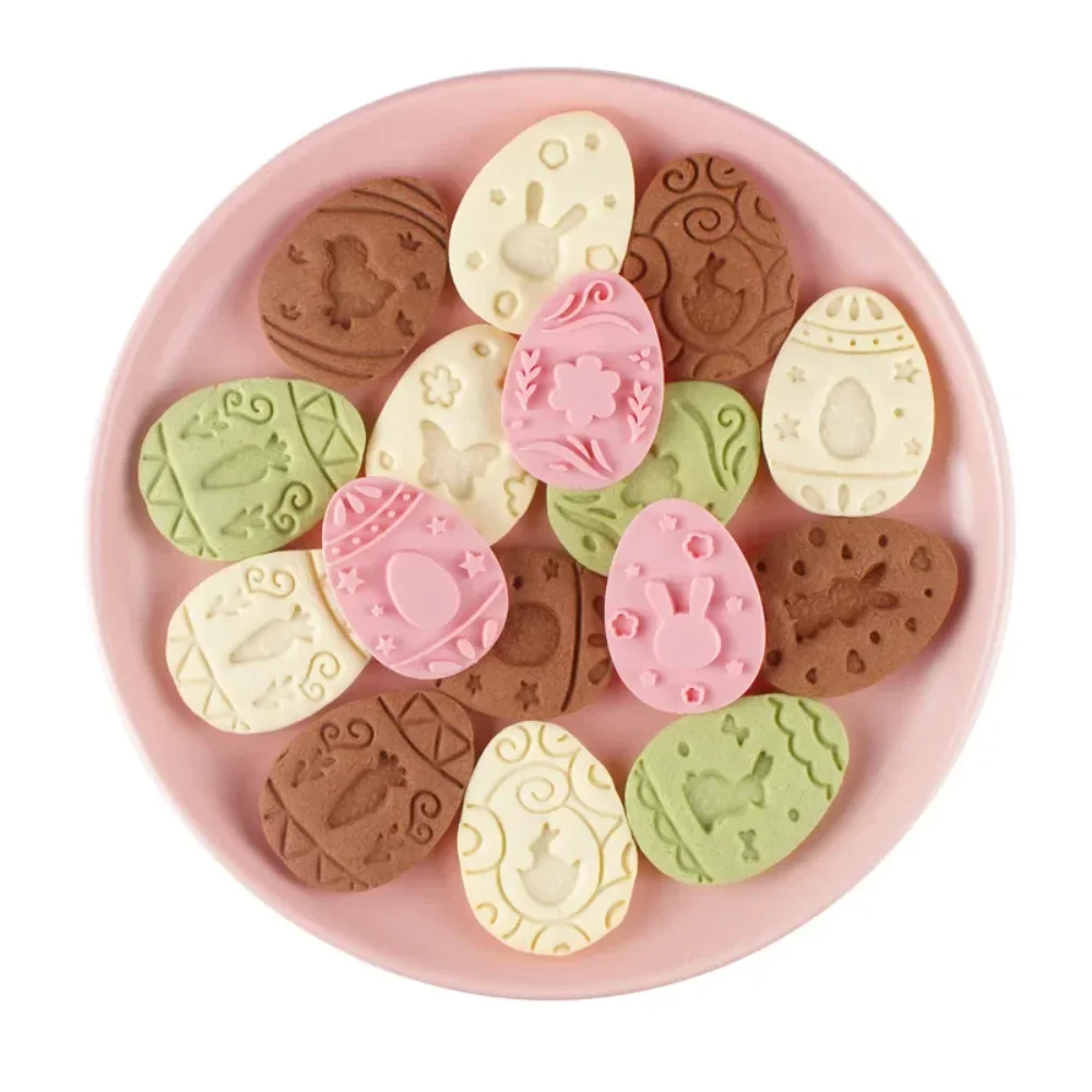 8 pcs/9 pcs Suiker Draaien Bakvorm Chocolade Gebak Druk Vakantie Cookie Cutter Set Cartoon Druk Type bakken Embossing Mold