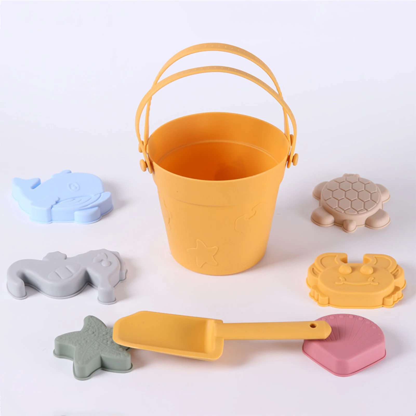 

Fun Shovel Molds Beach Bucket Toys Set Funny Bucket Shovel Sand Molds Set Sand Digging Tools for Kids Outdoor Beach Pools Game