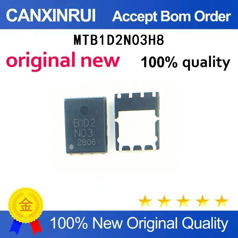 

(5-100 Pieces) Brand new original MTB1D2N03H8 DFN8 MOS tube surface mount power regulator transistor chip