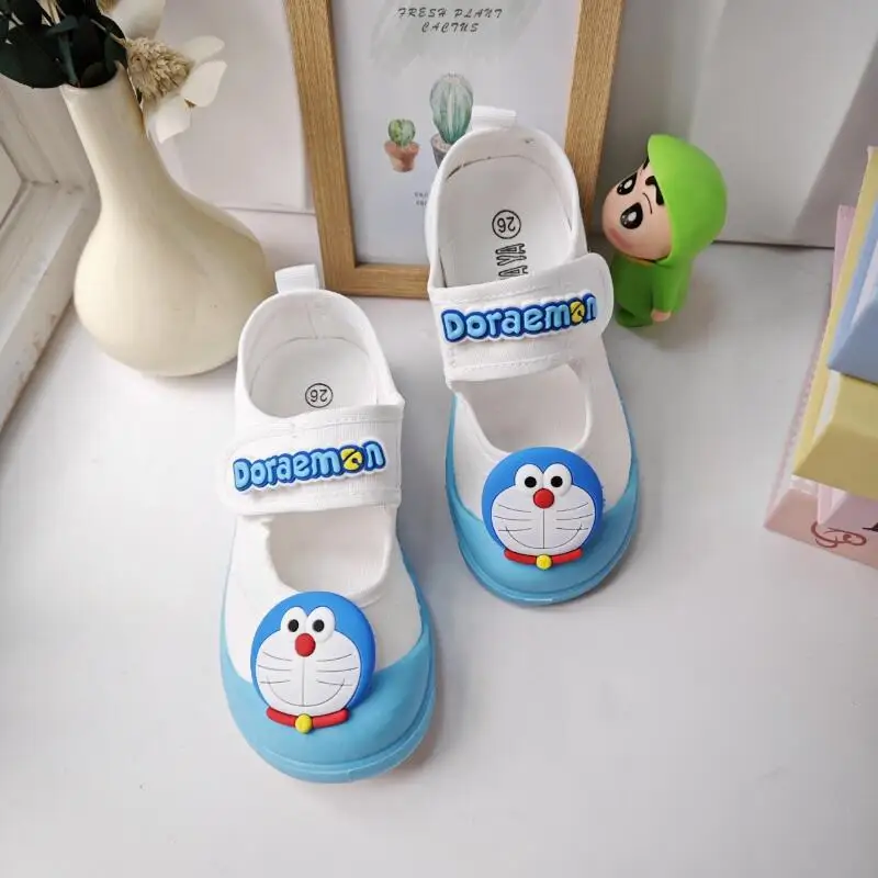 

Girls' Cartoon Board Shoes Soft Soled Beach Shoes Comfortable Canvas Shoes Lightweights ﻿cute Children's Baotou Casual Shoes