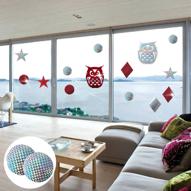 20pcs Bird Repellent Tape Reflective Anti Bird Scare Eflective Stick Tape Pigeon