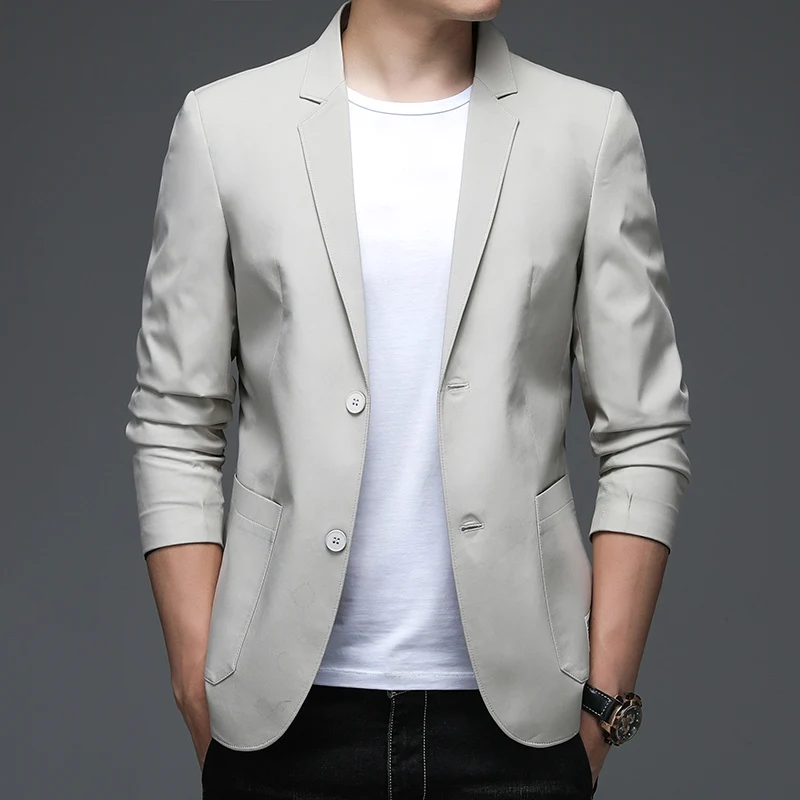 

Мужской повседневный костюм 2026 года: новая весенняя коллекция, приталенный пиджак в западном стиле, простой и универсальный.