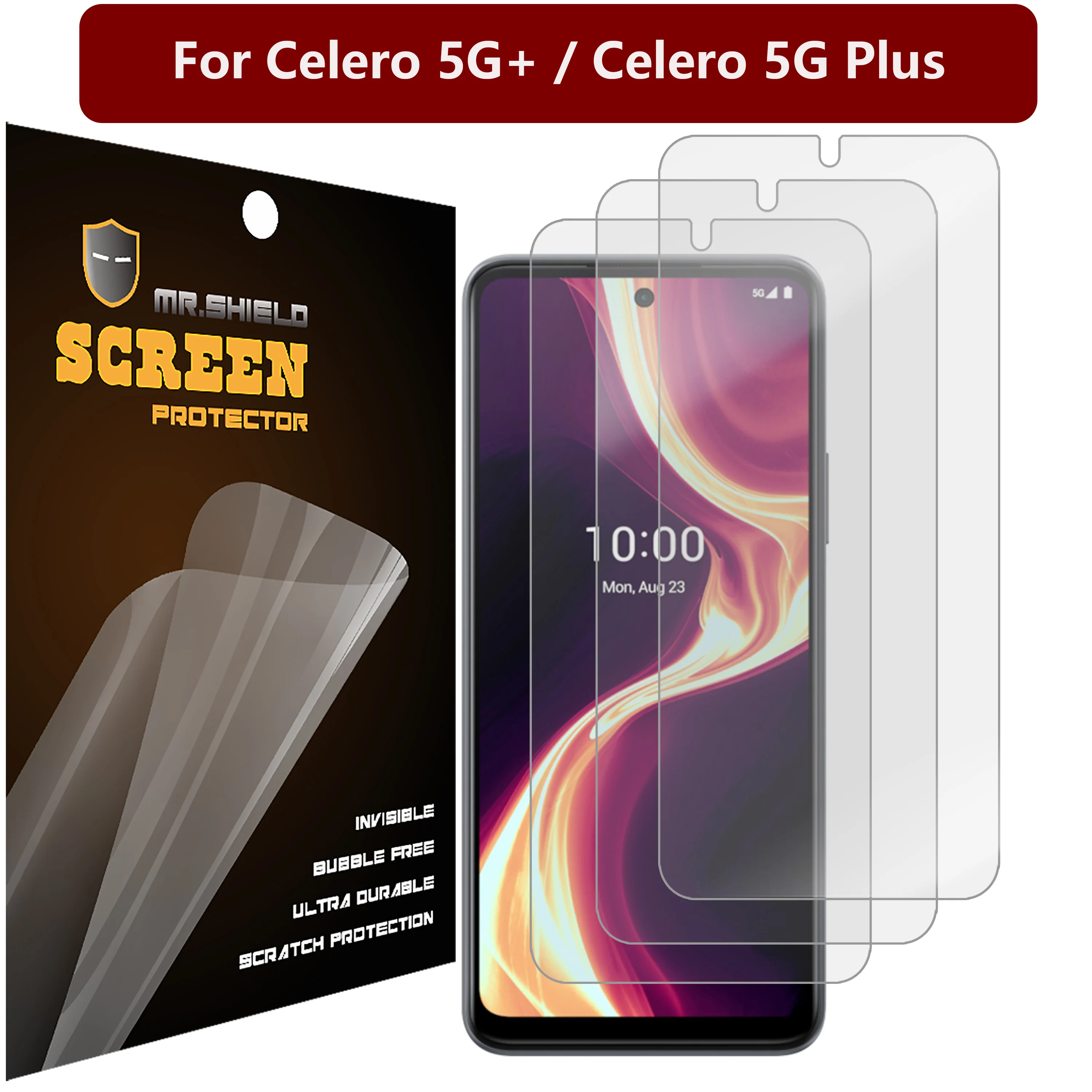 

Mr.Shield [3-PACK] Screen Protector For Celero 5G+ / Celero 5G Plus [NOT fit for Celero 5G] Anti-Glare [Matte] Screen Protector