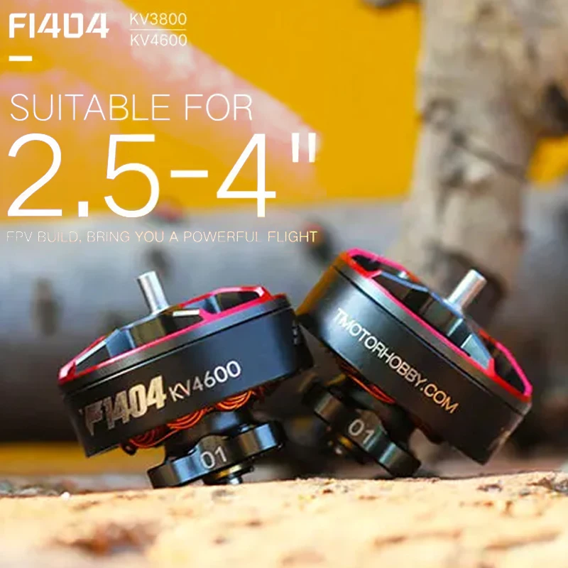 4 قطعة T-MOTOR F1404 فرش السيارات 3800KV 4600KV 3-4S Outrunner موتور ل RC FPV حرة Cinewhoop Dutcted سباق بدون طيار