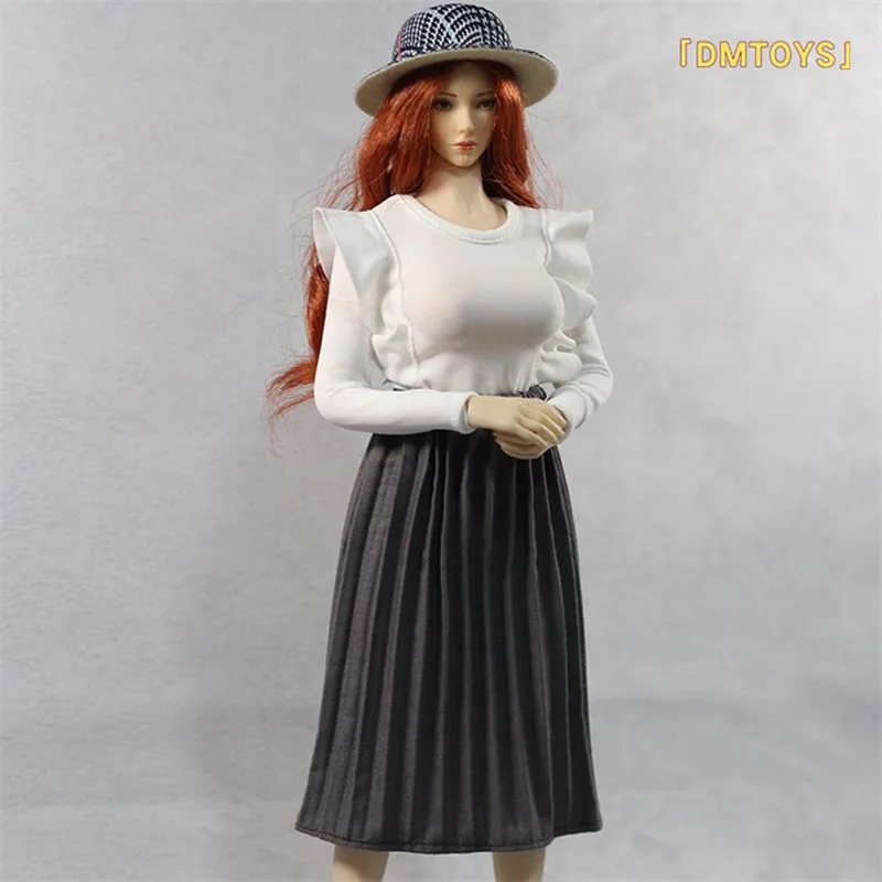 DMTOYS DF082 1/6 女性兵士服トップススカート模型玩具フィット 12 インチアクションフィギュア本体在庫あり