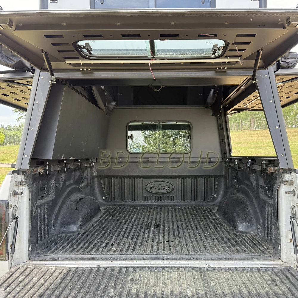 Pop-up Truck Camper, for Pickup Bed and Camper Van, Foldable Lightweight Slide-on RV, Custom Camping Cabin, Overland Travel