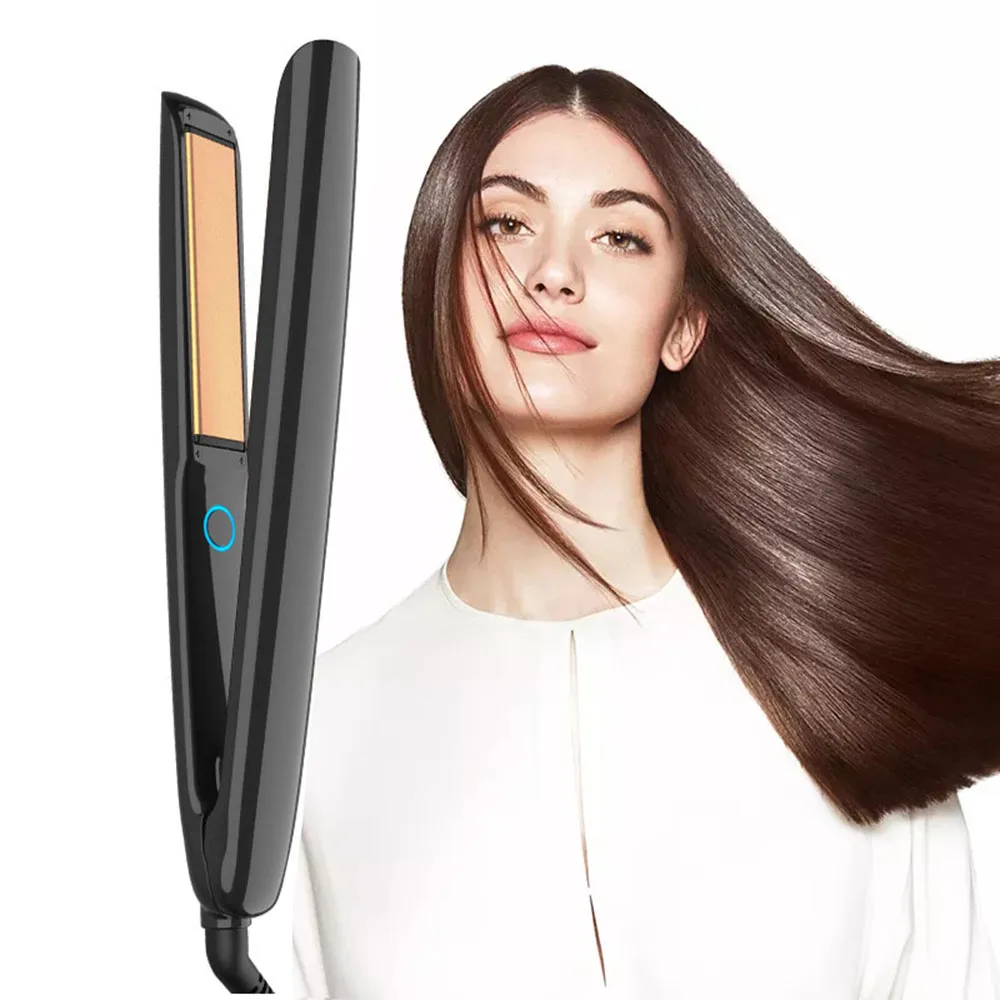 

Professional Flat Iron 2 IN 1 Plate Roller Electric Hair Straightener Fast Heating Ceramic Curly Roller Max 230℃ Dry and Wet Use