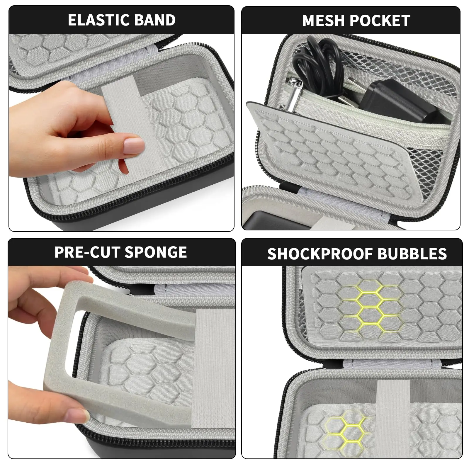 حقيبة حمل واقية للكاميرا الرقمية، AbergBest 21 ميجا بيكسل 2.7 بوصة LCD قابلة لإعادة الشحن HD/Kodak Pixpro/Canon PowerShot