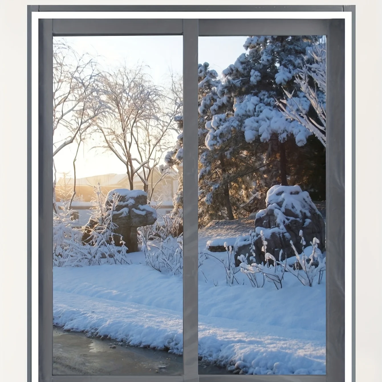 

2-Pack Self-Adhesive Mosquito-Proof Window Screens - Dense Mesh for Enhanced Protection - Versatile Use in Living Room, Bedroom,