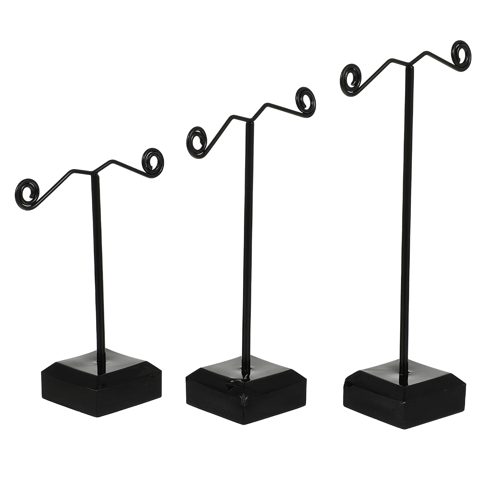 3 Pcs Three-piece Earring Stand Set Dangle Earrings Holder Jewelry Display Quick Access Acrylic