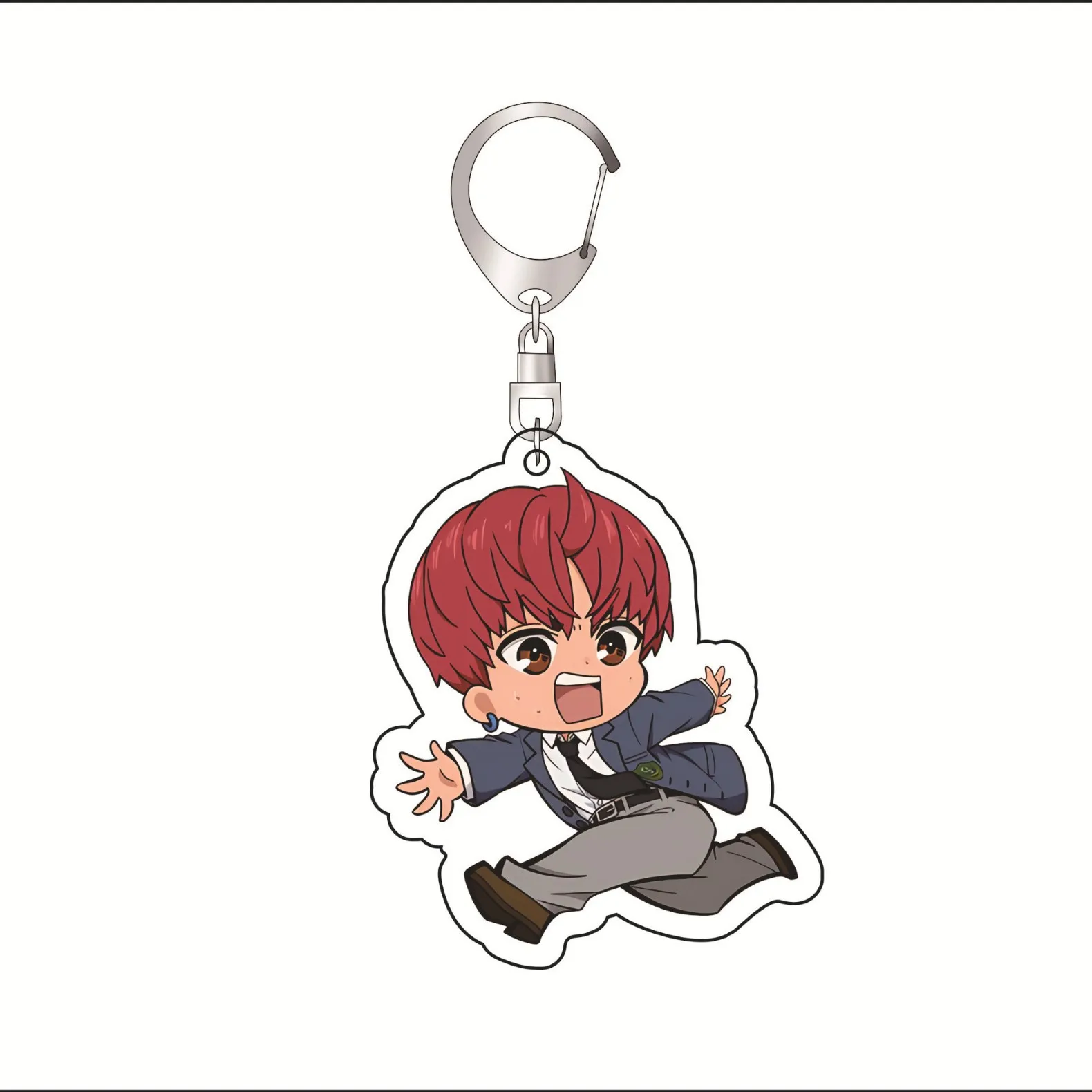 Anime Dandadan Momocute Cartoon Key Ring Keychain Jewelry Girl Pendant Fashion Children Gift Accessories Bag Charms Acrylic