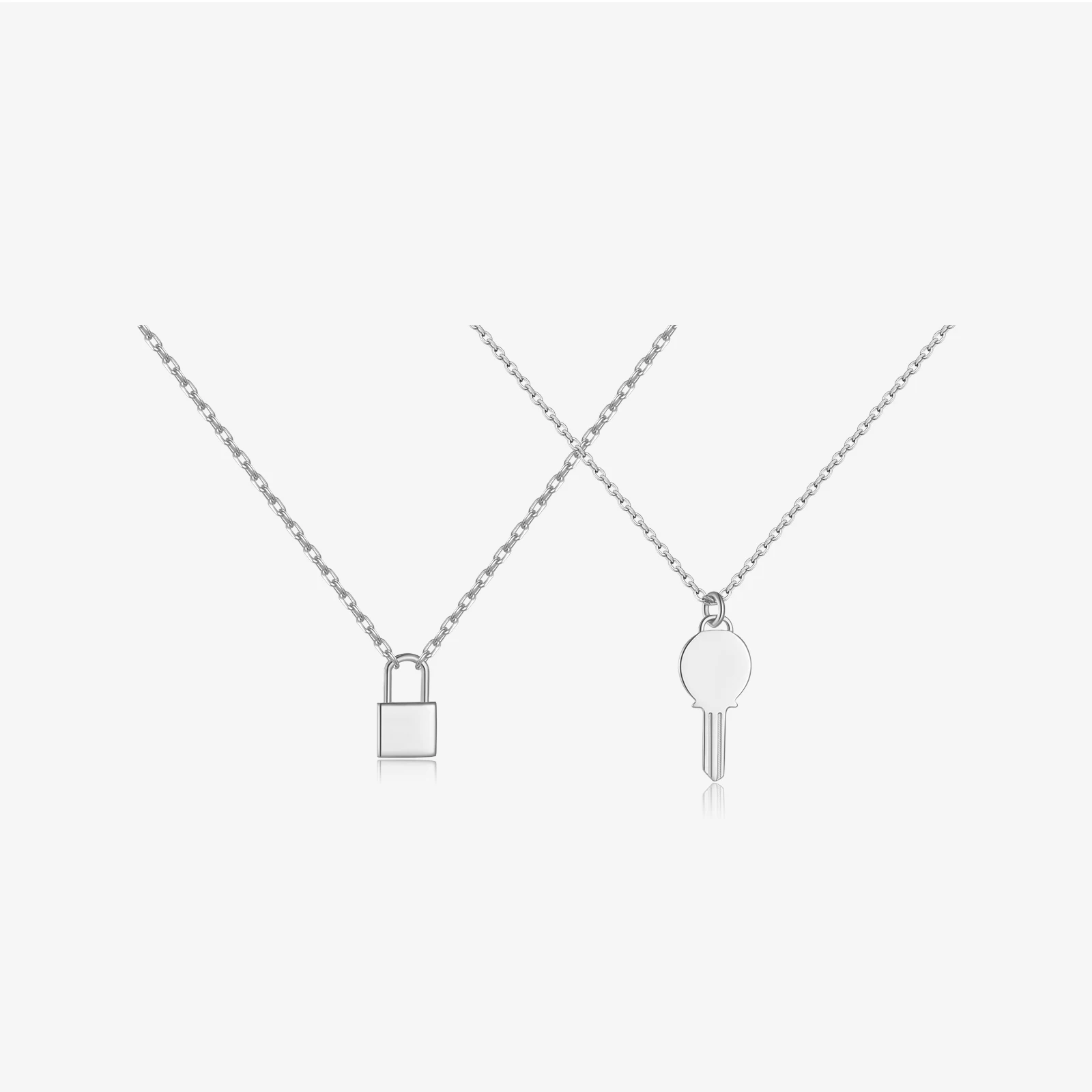 VEWANT 925 Sterling Silver Silver Key Lock Pendant Long Chain Women Trend 2024 Fine Fashion Jewelry Party jewelry