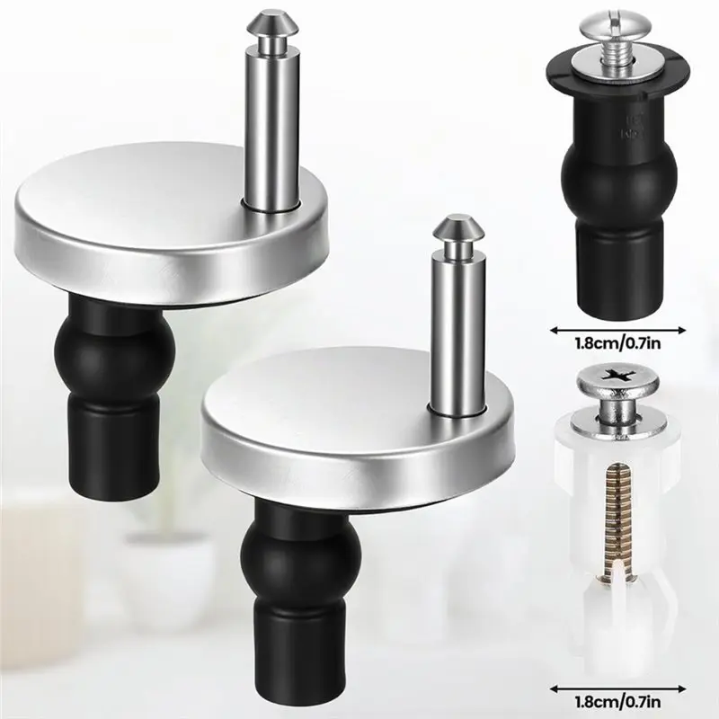 WCS-Toilet Seat Attachment From The Top - Stainless Steel Mounting Screws For Easy Installation