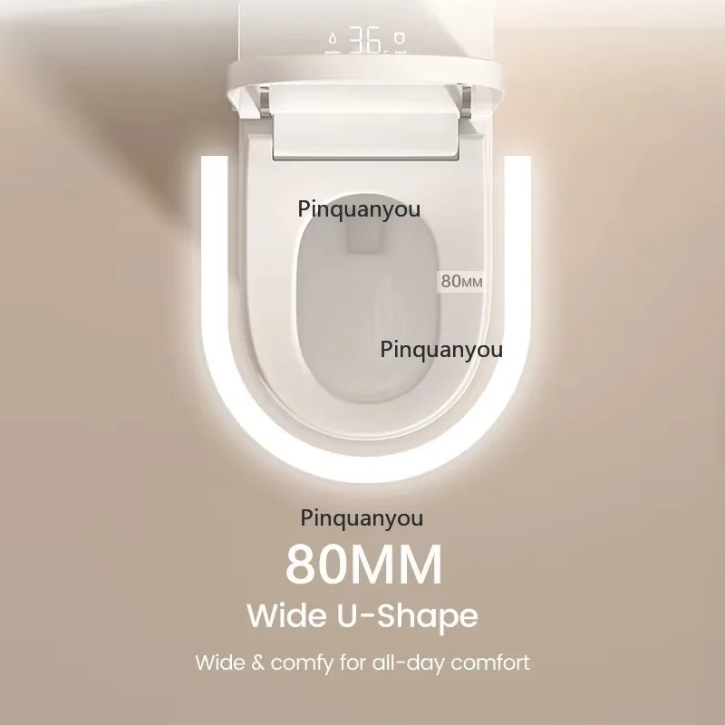 Modern Art-Inspired Design Factory Direct Price Side-Knob Operation Bidet Toilet with LED Ambient Light
