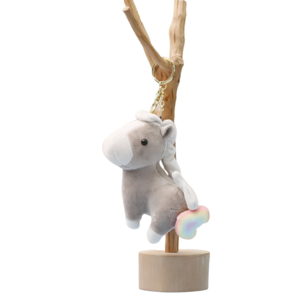 

Creative Pullable Horse Pendant Cute Mascot Horse Pendant Fluffy Chinese Style Zodiac Pony Figurine Birthday Gift
