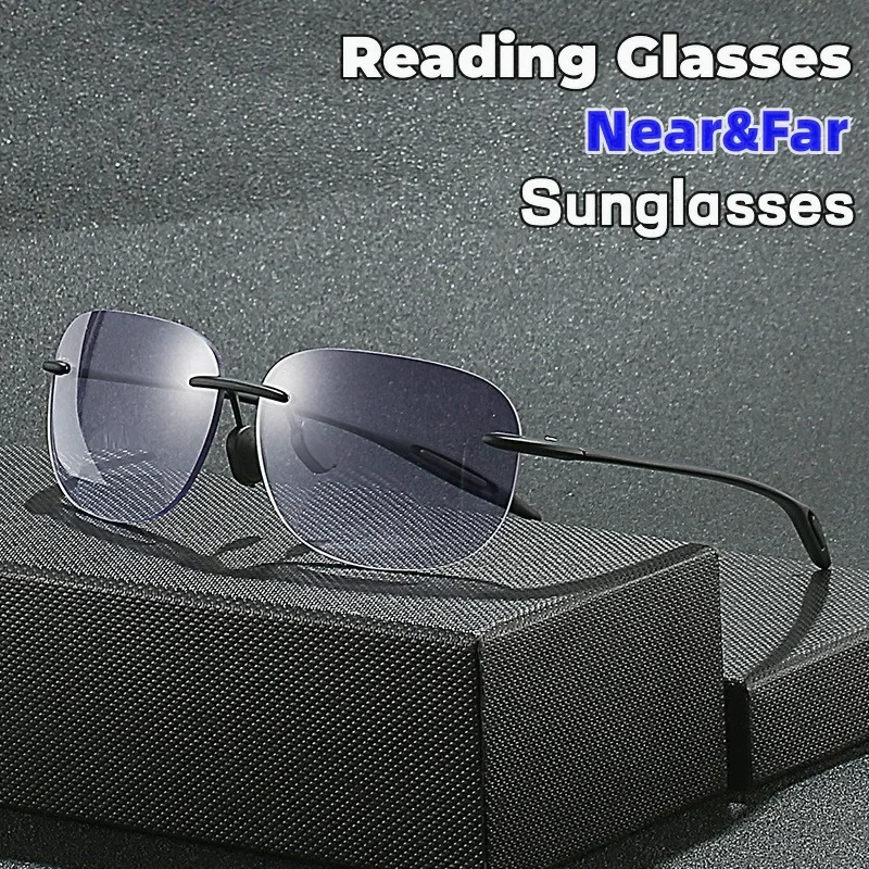 

Progressive Bifocal Reading Glasses Vintage Near and Far Polarized Sunglasses Fashion Presbyopia Prescription Eyeglasses Diopter