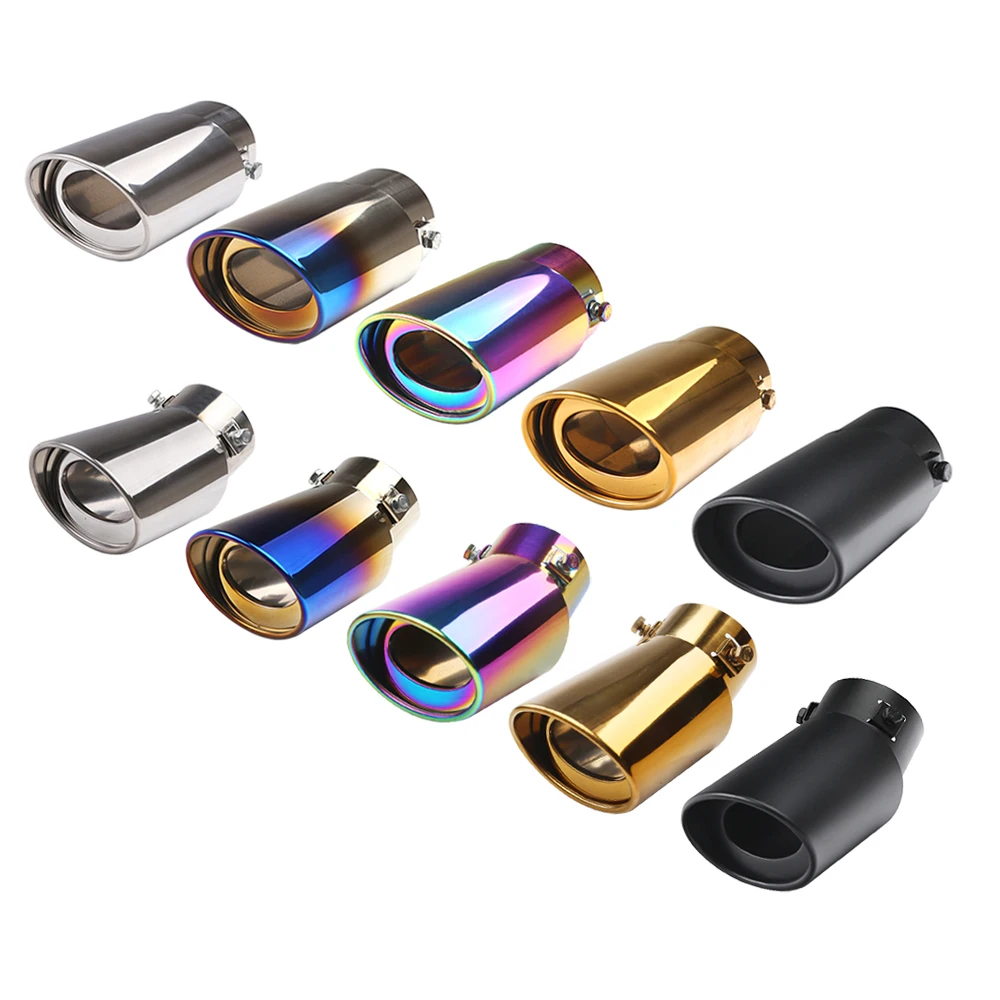 Car Accessories Stainless Steel Adjustable Exhaust Tip Universal Car Tailpipe for Exhaust Modification & Decoration
