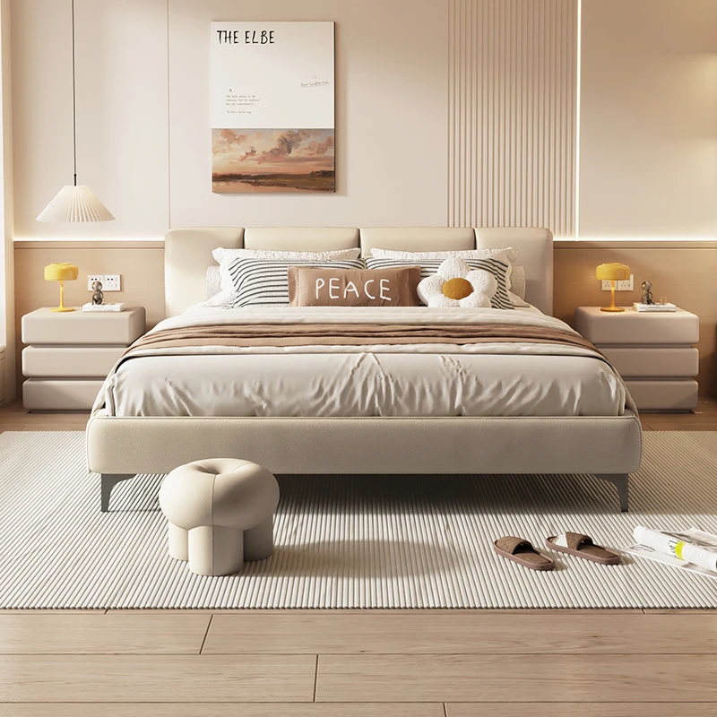 طاولة السرير الإيطالية البسيطة العصرية قسط أنيقة الجمالية طاولة السرير الطراز الحديث Mesita De Noche أثاث المنزل #4