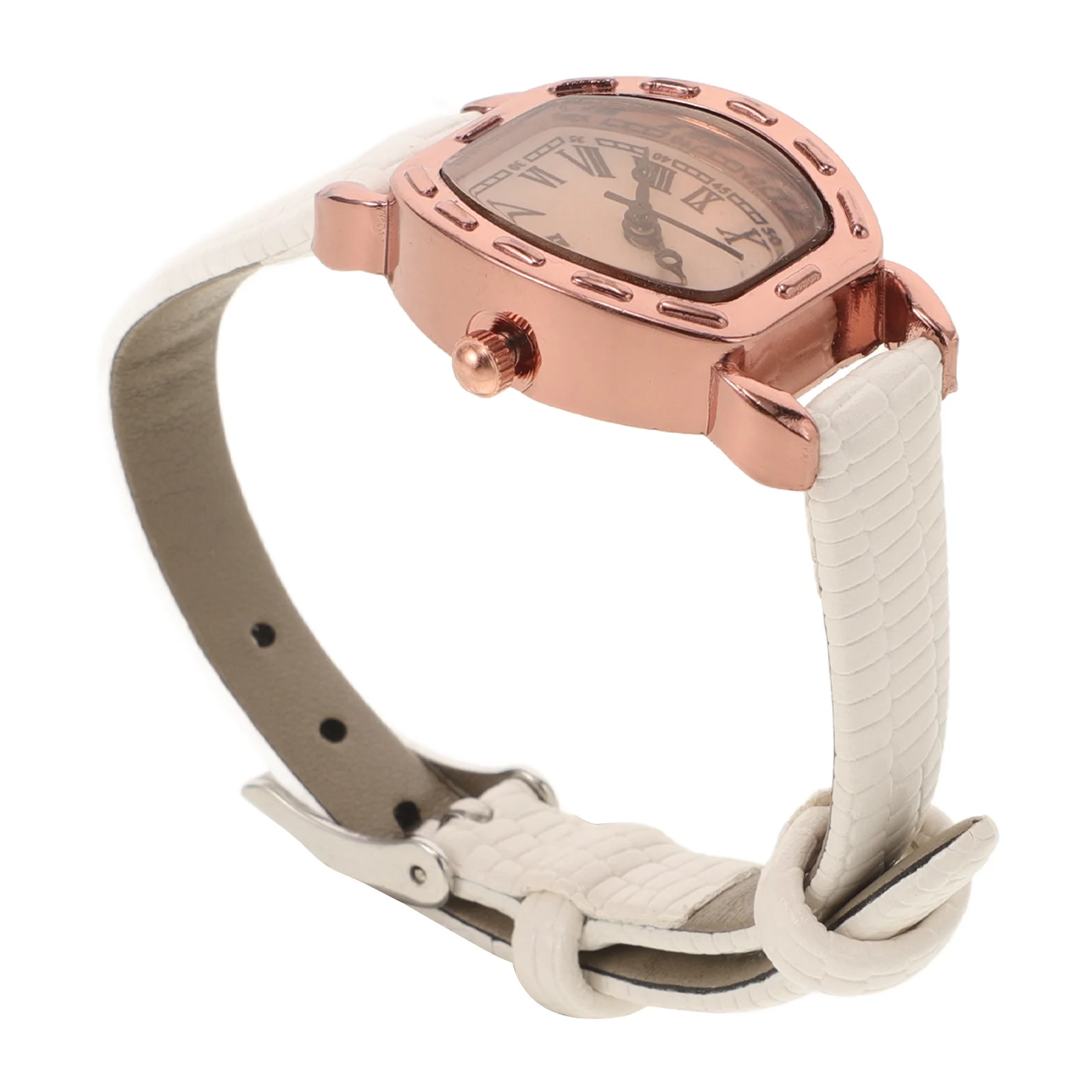 

Lady Quartz Watch Retro Elegant Rectangular Adjustable Strap Fashionable Wrist Watch for Women Casual School Work Party