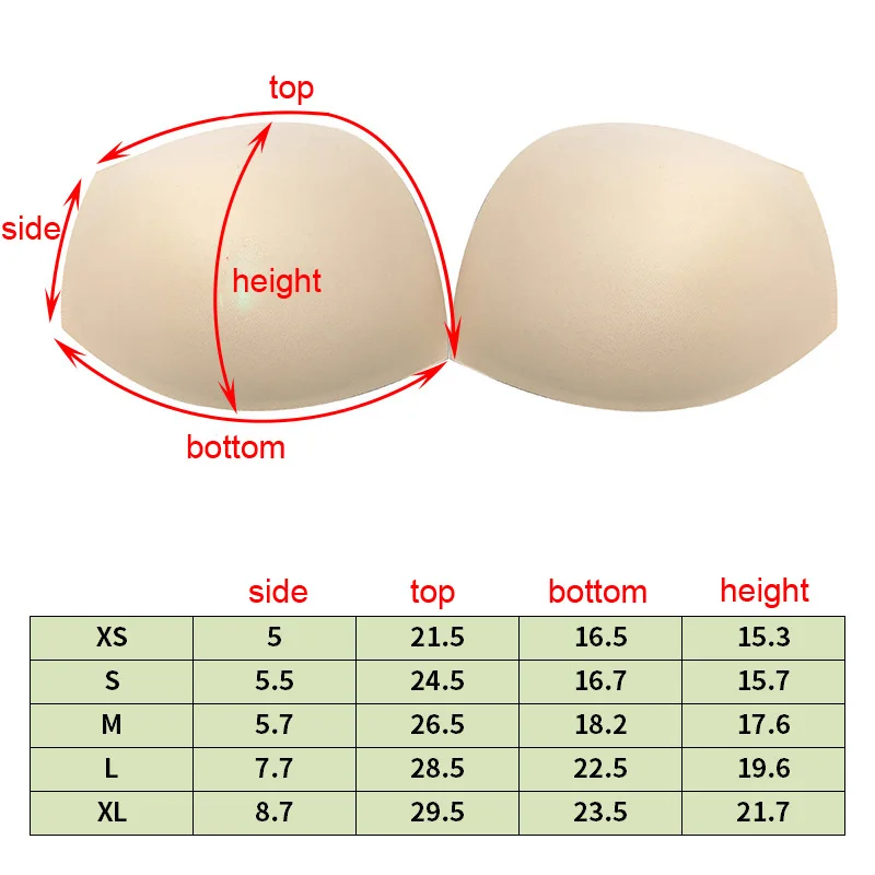 عالية الجودة رشاقته 13 مللي متر الأبيض رفع كبير الإسفنج الجلد البرازيلي منصات للملابس الداخلية خياطة بيكيني ملابس السباحة فستان الزفاف الصدرية الصدر كوب