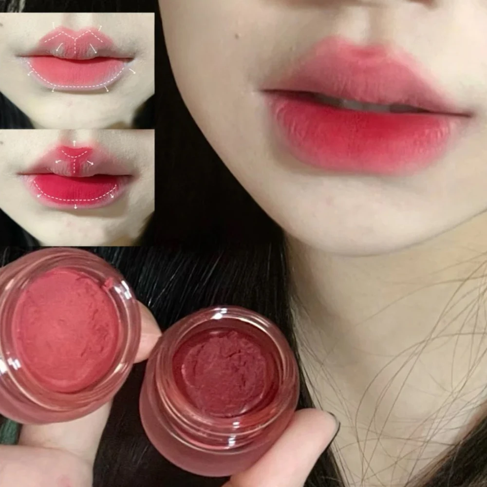 Mousse-Juego de pintalabios 3 en 1, mate, enlatado, 3 colores, terciopelo, rubor, brillo de labios de larga duración, labios, mejillas, maquillaje, cosméticos