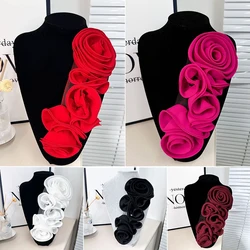 1Pc 3D Floral Decoration Handmade Flower Patch DIY Chest Flower Sewing Applique For Wedding Dress Accessories