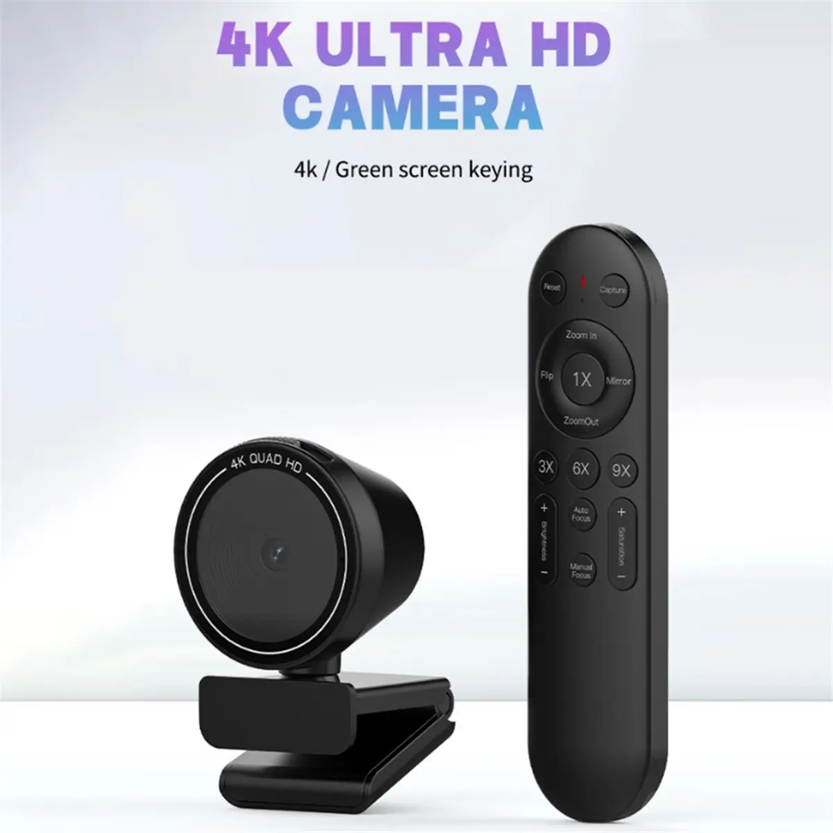 DT81 4K HD Computer USB Webcam for Live Streaming, Online Classes, Video Conference Autofocus Camera with Remote Control