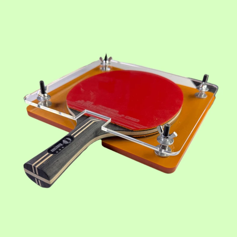 Professional Table Tennis Racket Rubber Pasting Fixture Adhesion Tool Pressing Clamp Precise Rubber Ping Pong Accessories