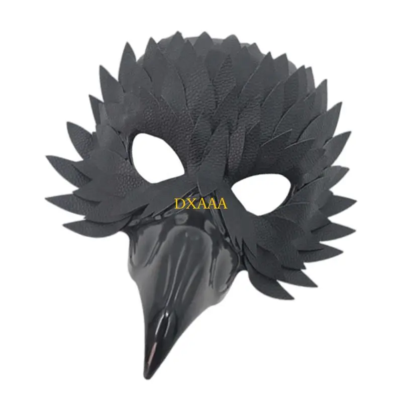 DXAA Costume Masque Plume Animal Masque Halloween Mardi Gras Cosplay Masque Fête pour Femmes Hommes Cadeau Mascarades Masque