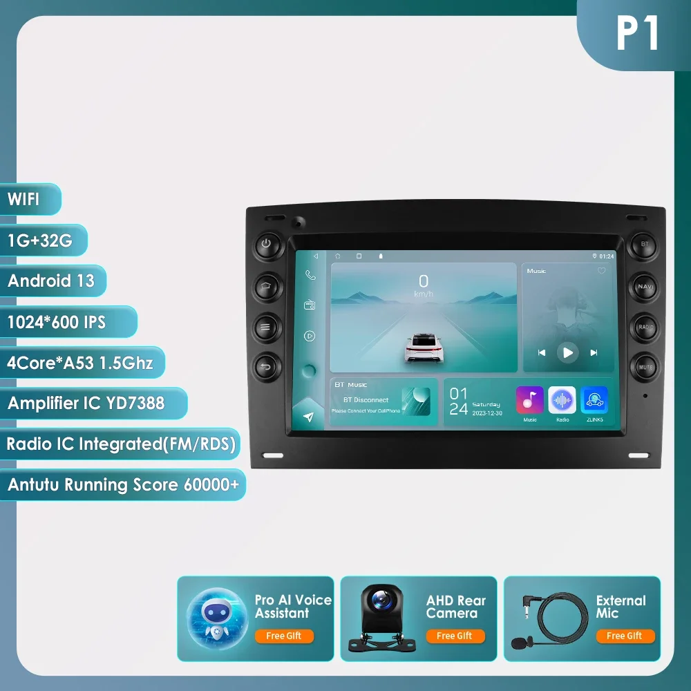 2din Android Auto Radio Voor Renault Megane 2 2002-2009 Auto Multimedia Video Speler Navigatie Stereo Gps Carplay Octa Core 7862