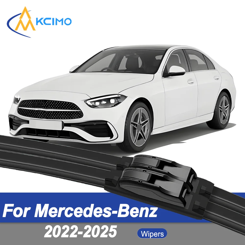 

Premium Rubber Durable Silent Windshield Wiper Blades 2pcs for Mercedes-Benz C-Class W206 S206 2022-2025 Front Wiper Blades Set