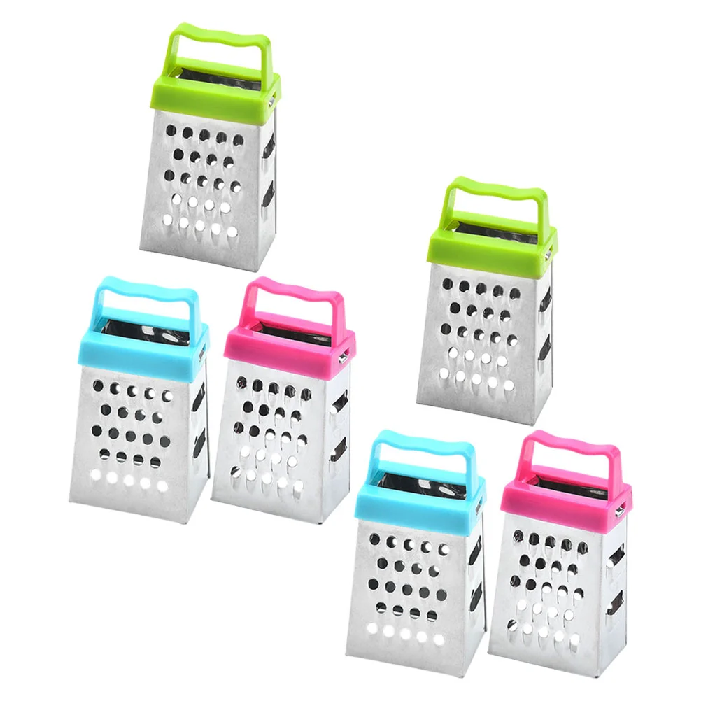 

6 Pcs Stainless Steel Grater for Kitchen Vegetables Garlic Hand Cheese Multipurpose Slicer Kitchen Graters Food Grater