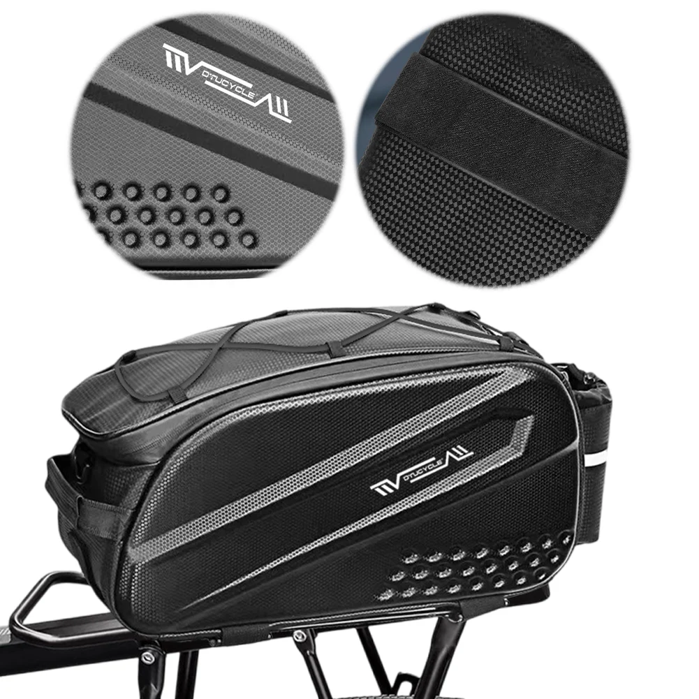 

Bike Rear Rack Bag Bicycle Trunk Bag Waterproof Multifunction Bike Cargo Bag Large Capacity Bike Rack Bag Cycling Accessories
