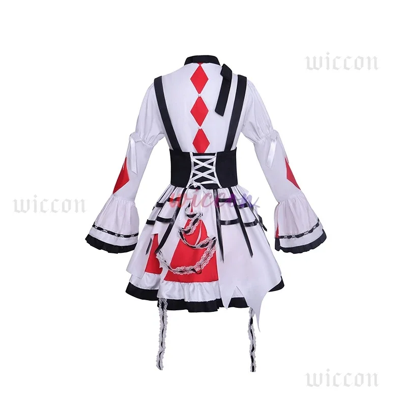 FC6Project Sekai Mzk5 Akiyama Mizuki Cosplay Costume PJSK Lovely Lolita Party Dress Uniform Halloween Outfit Suit for Woman@FC8！