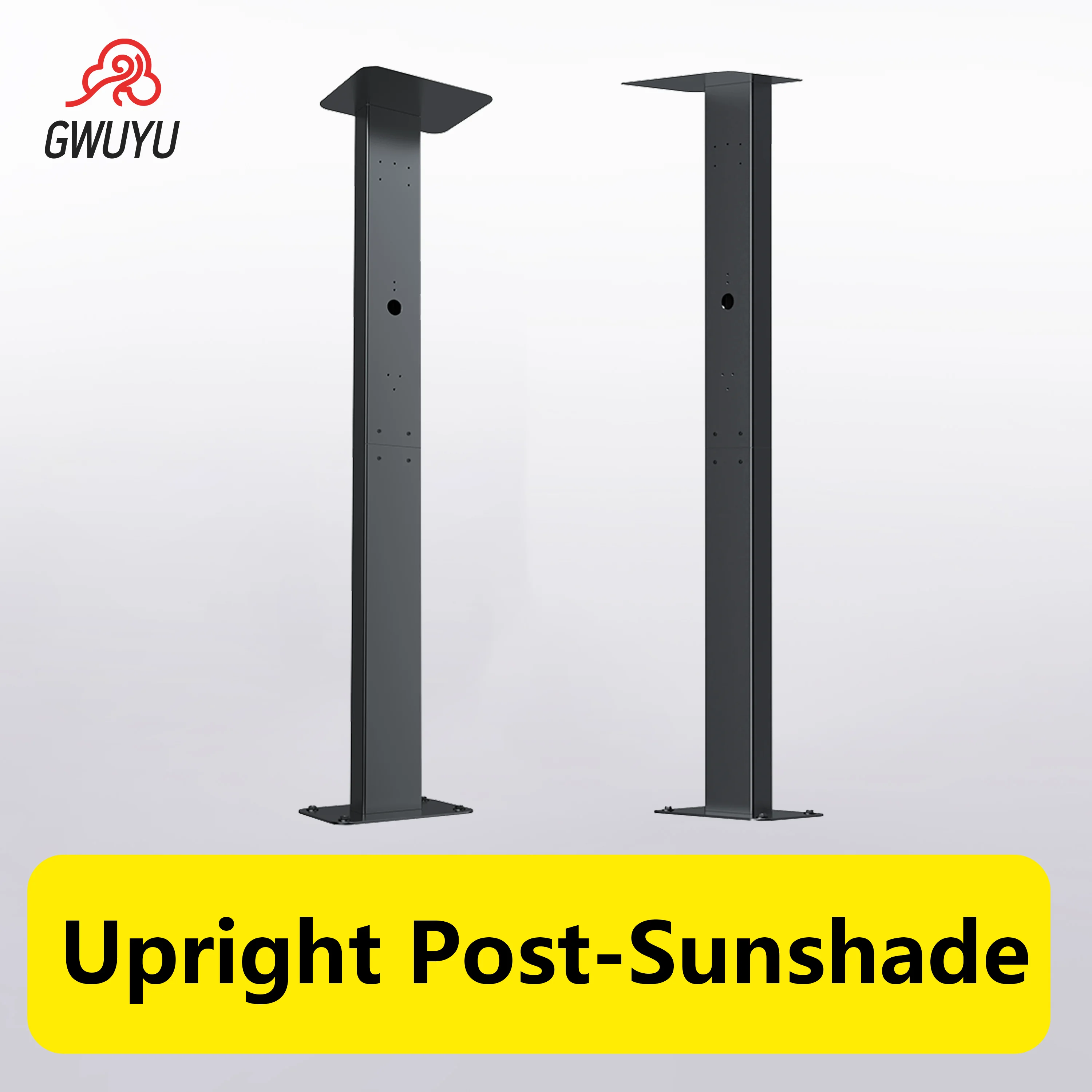 GWUYU EV Charging Station Pile Post Universal Upright Post Outdoor Weather-Proof Pedestal Holder Stand Type 1 Type 2 Charger