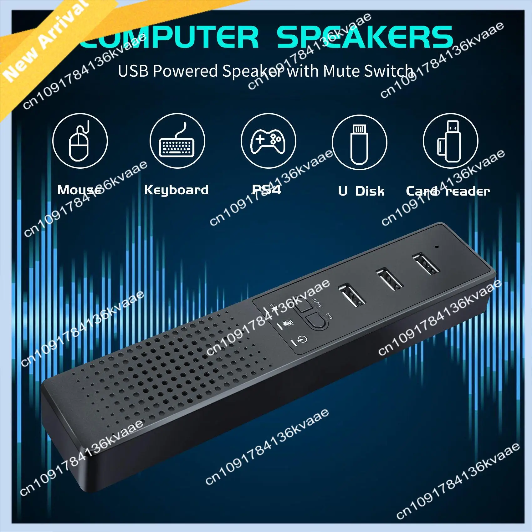 

M01K Компьютерные колонки 3 в 1, микрофоном и концентраторами, USB-динамик для конференций, микрофон для ПК для видеоконференций