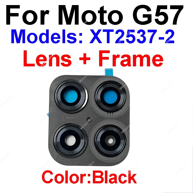 Camera Glass Lens Holder For Motorola Moto G57 XT2537-2 Back Camera Glass Lens Cover Holder Repair Parts