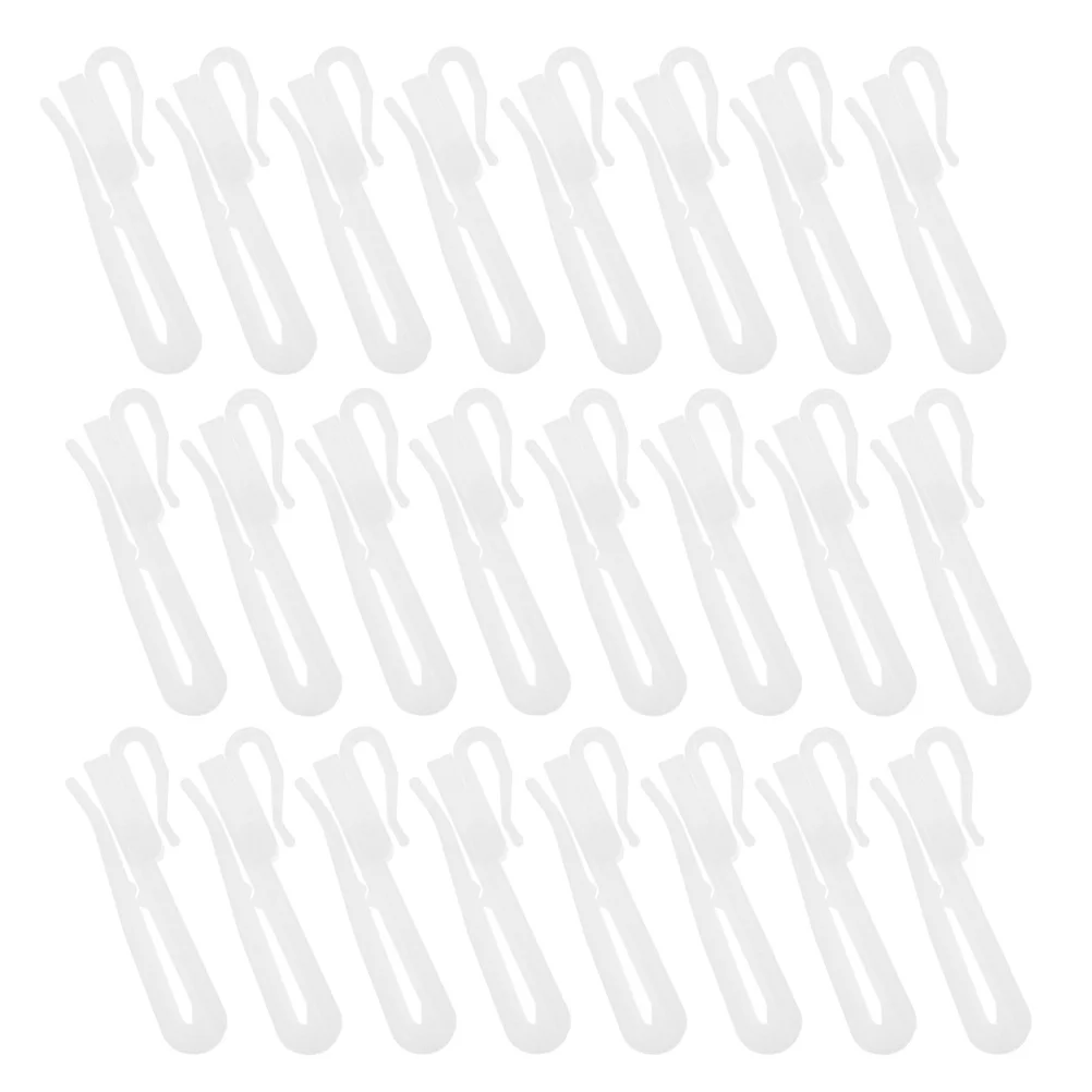 

80pcs Adjustable Curtain Hooks Plastic Heavy Duty For Window Door Shower Drapes Clip Holder Home Decor Accessories