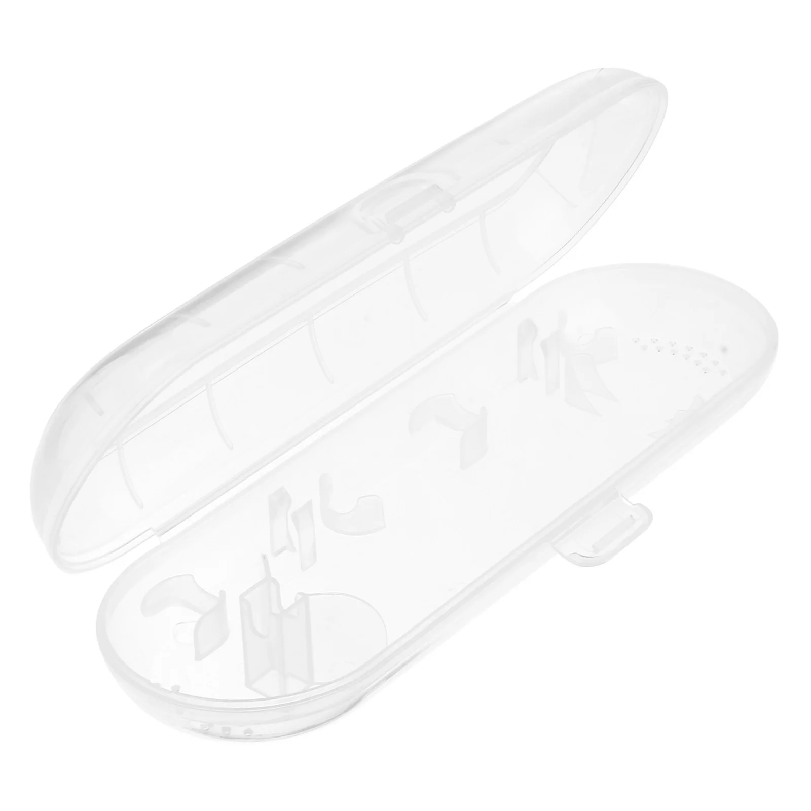 電動歯ブラシトラベルケースポータブルプラスチック歯ブラシホルダーキャンプハイキング出張用透明コンパクト耐久性