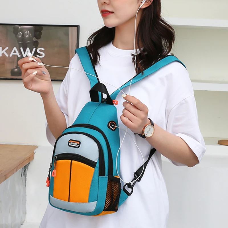 

Fashion Women Chest Bag Large Capacity Women's Handbags Shoulder Bags Multifunction Oxford Outdoor Sports Backpack Travel Pouch