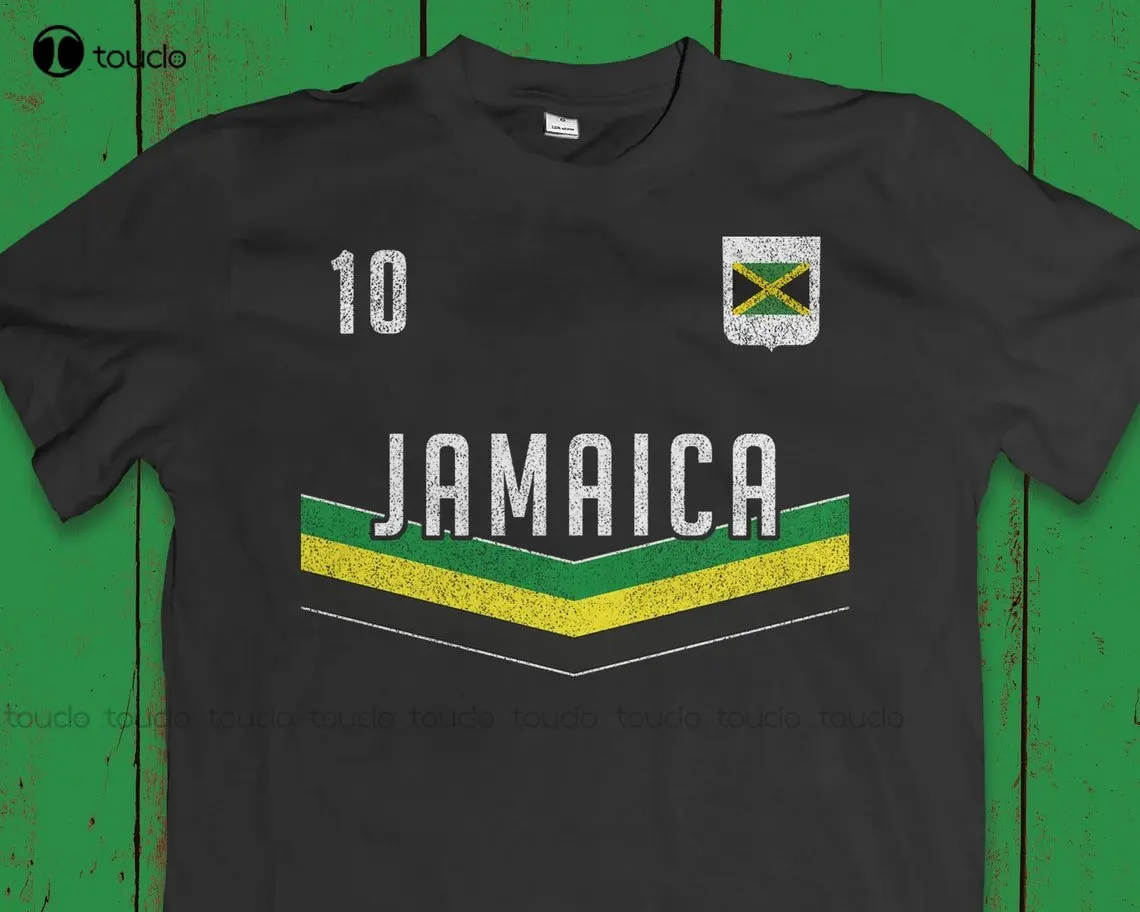 Personalised Jamaica Soccer Shirt World Jamaican Football Clothing Custom Aldult Teen Unisex Digital Printing Tee Shirts Xs-5Xl