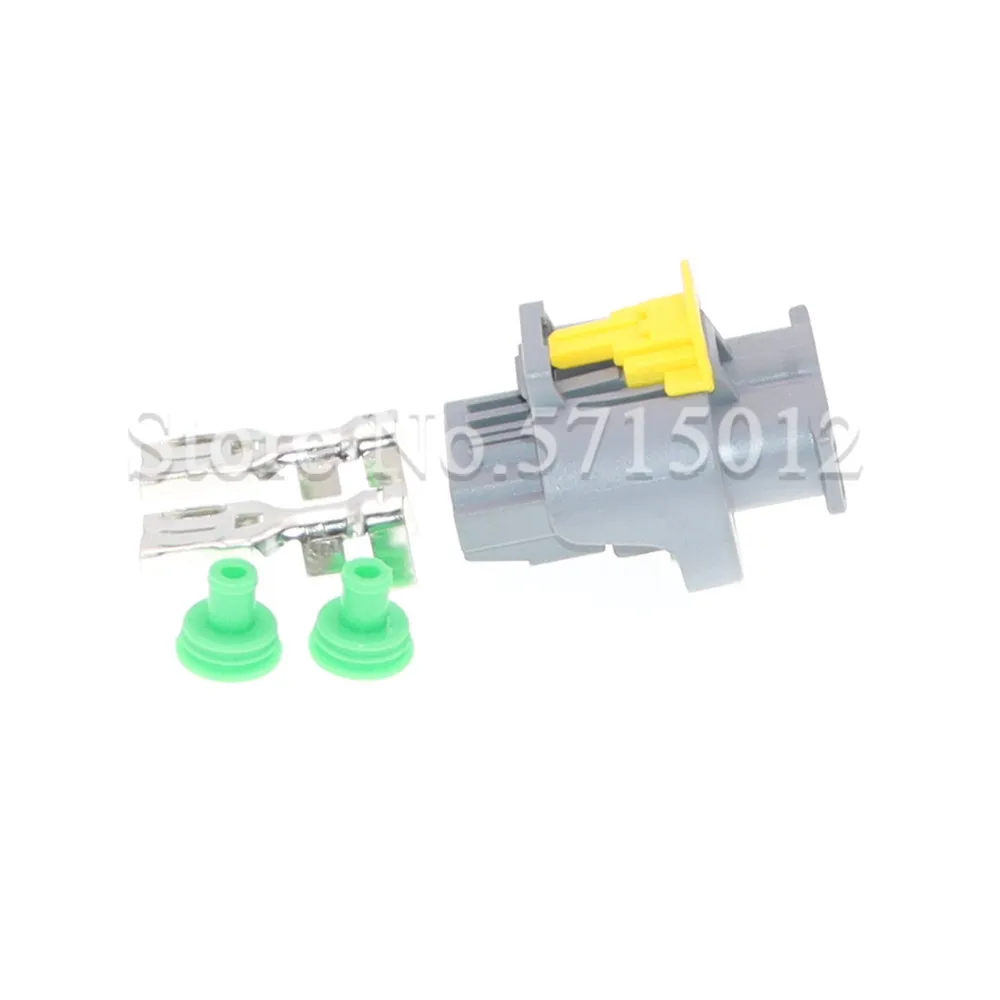 2 Hole 1544317-3 Car Radiator Electronic Cooling Fan Wiring Harness Waterproof Connector for Citroen