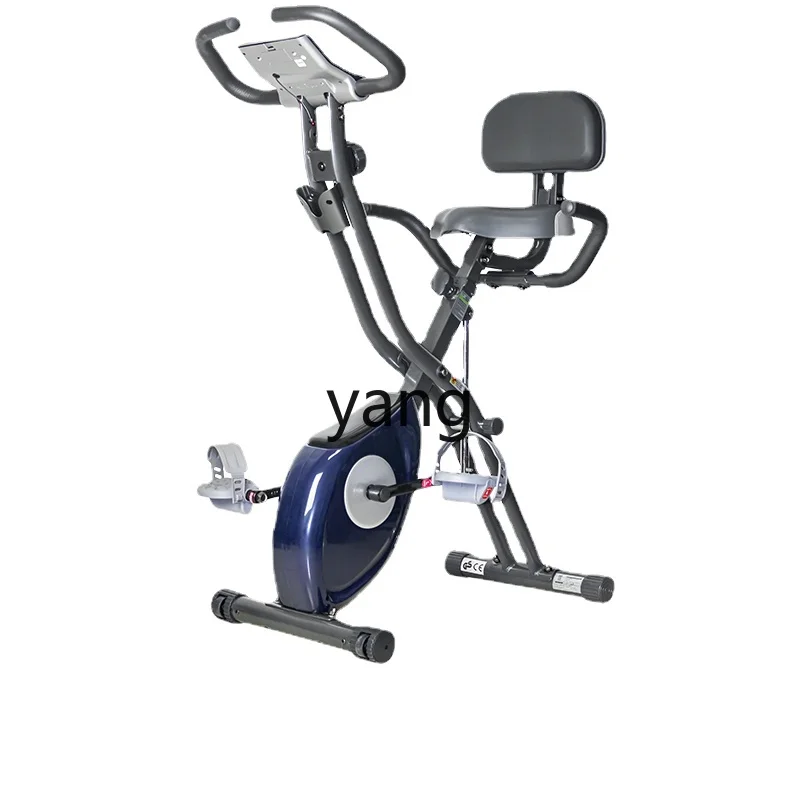 

Yjq Home Exercise Bike Magnetic Control Pedal Self-Folding Spinning Indoor Sports Equipment