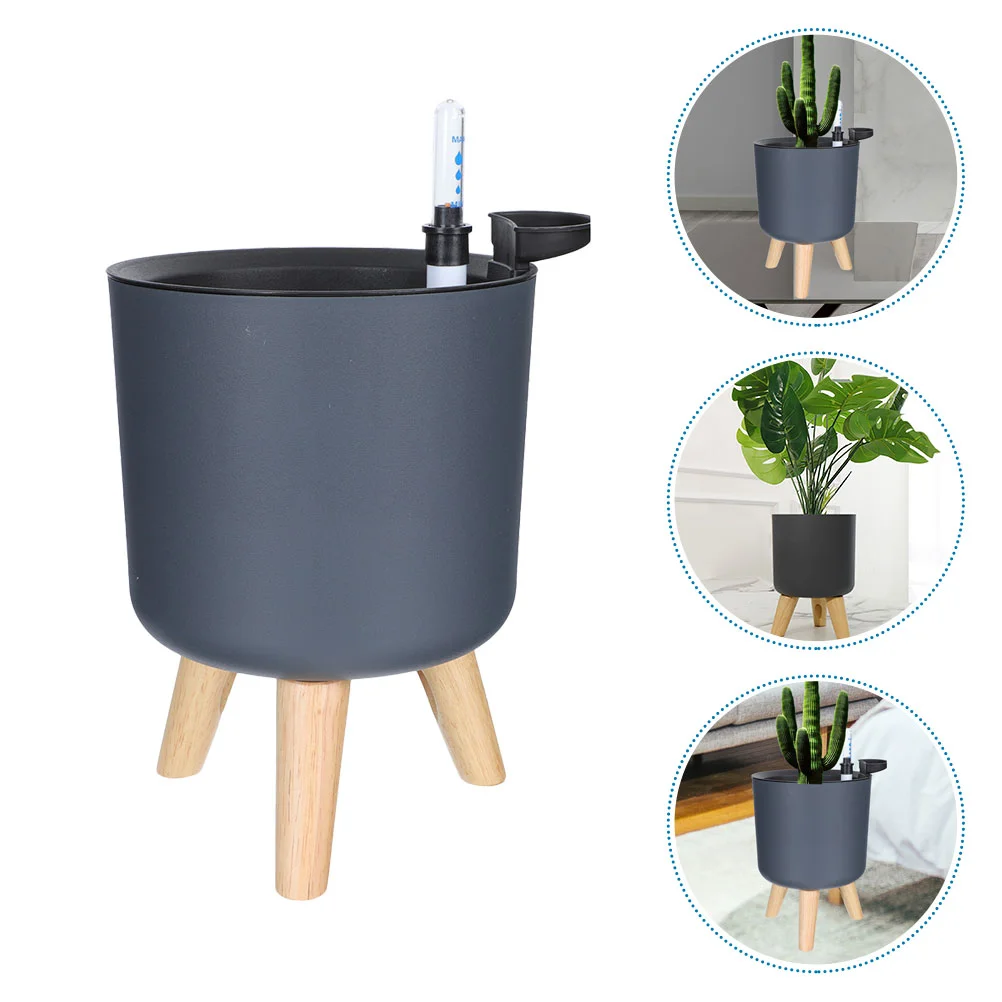 Self-priming Flower Pot Indoor Planting Planter Pots Rectangle Balcony Watering Planters Modern Pp